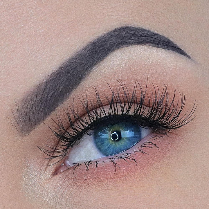 Natural eyelash with clear band 