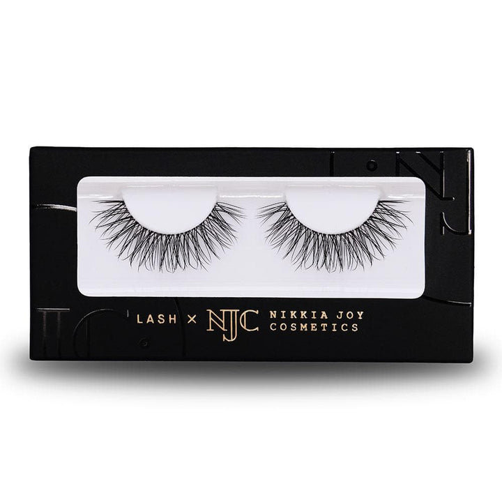 Natural eyelash with clear band 