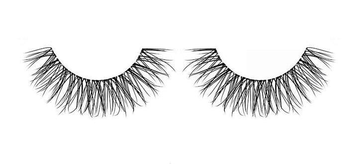 Natural eyelash with clear band 