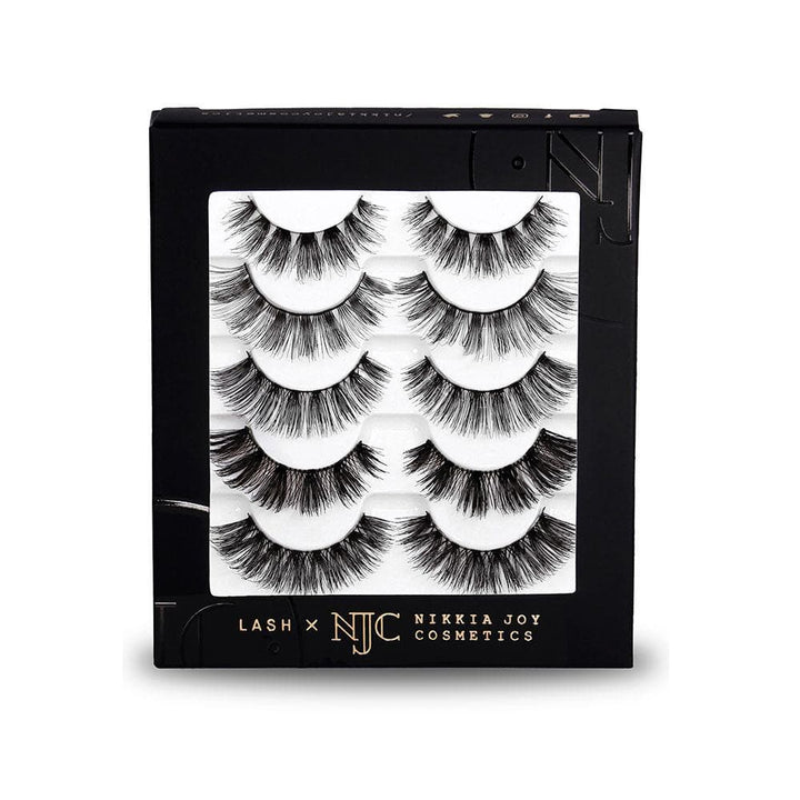Eyelash multipack with wispy, voluminous lashes