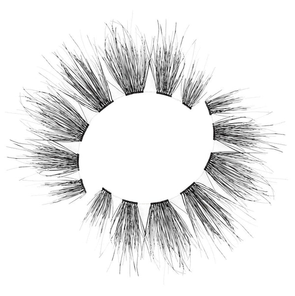 Natural, wispy eyelash with an invisible band