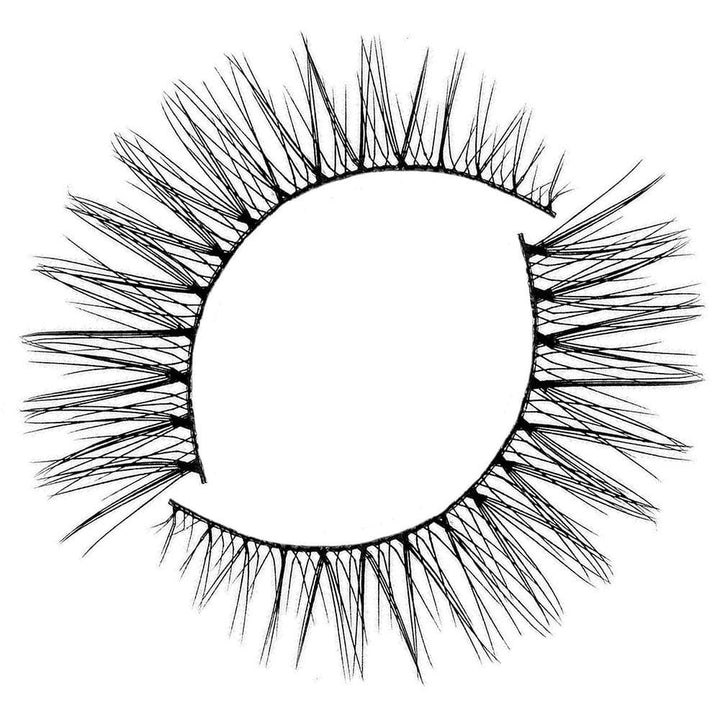 Natural wispy eyelash for small eye shapes and for wearing under glasses